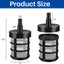 4 Filtros manguera agua acero inox malla 50