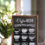 Cartel café Know Your Coffee Bar 12x18pulg