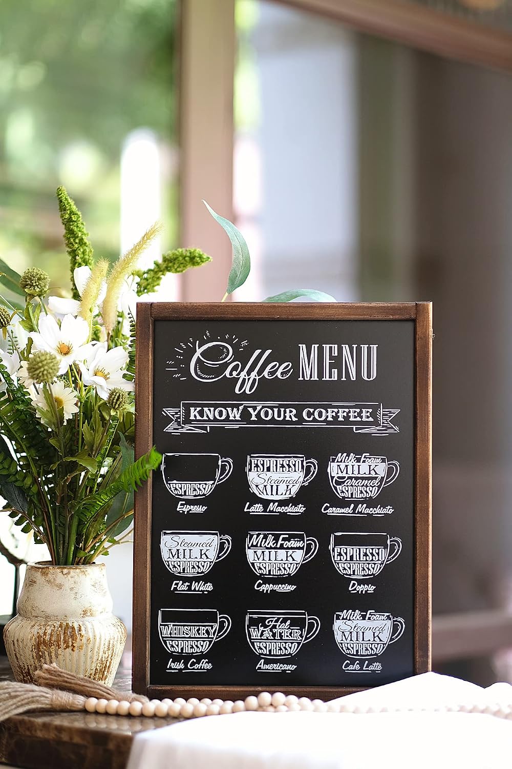 Cartel café Know Your Coffee Bar 12x18pulg