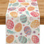 Camino de mesa con diseño de zanahoria y conejo para Pascua 13x72 pulgadas