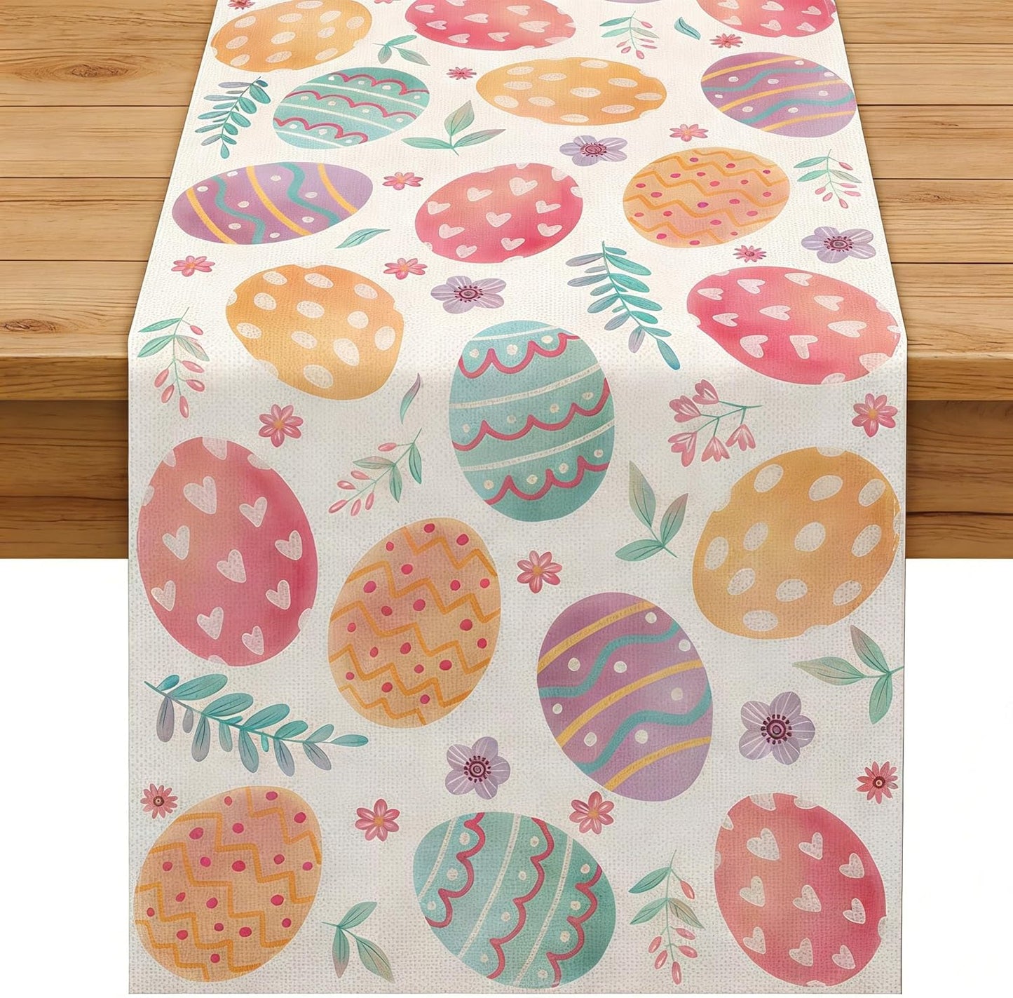 Camino de mesa con diseño de zanahoria y conejo para Pascua 13x72 pulgadas