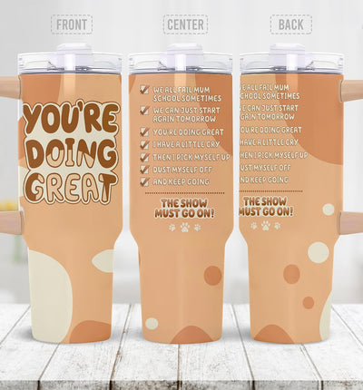 Vaso para mamá 40oz con mensaje en inglés