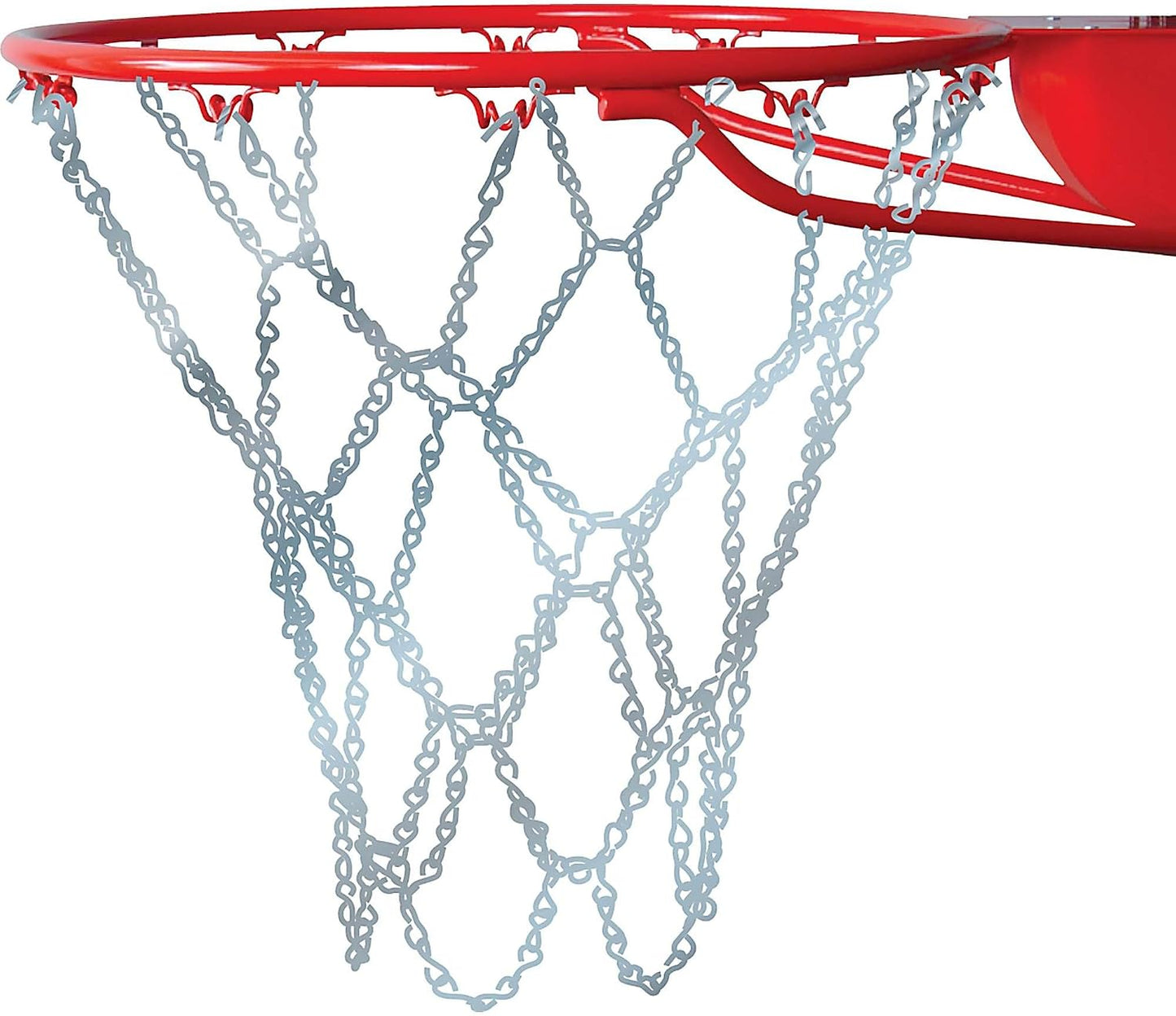 Red baloncesto cadena acero color plata 21pulg