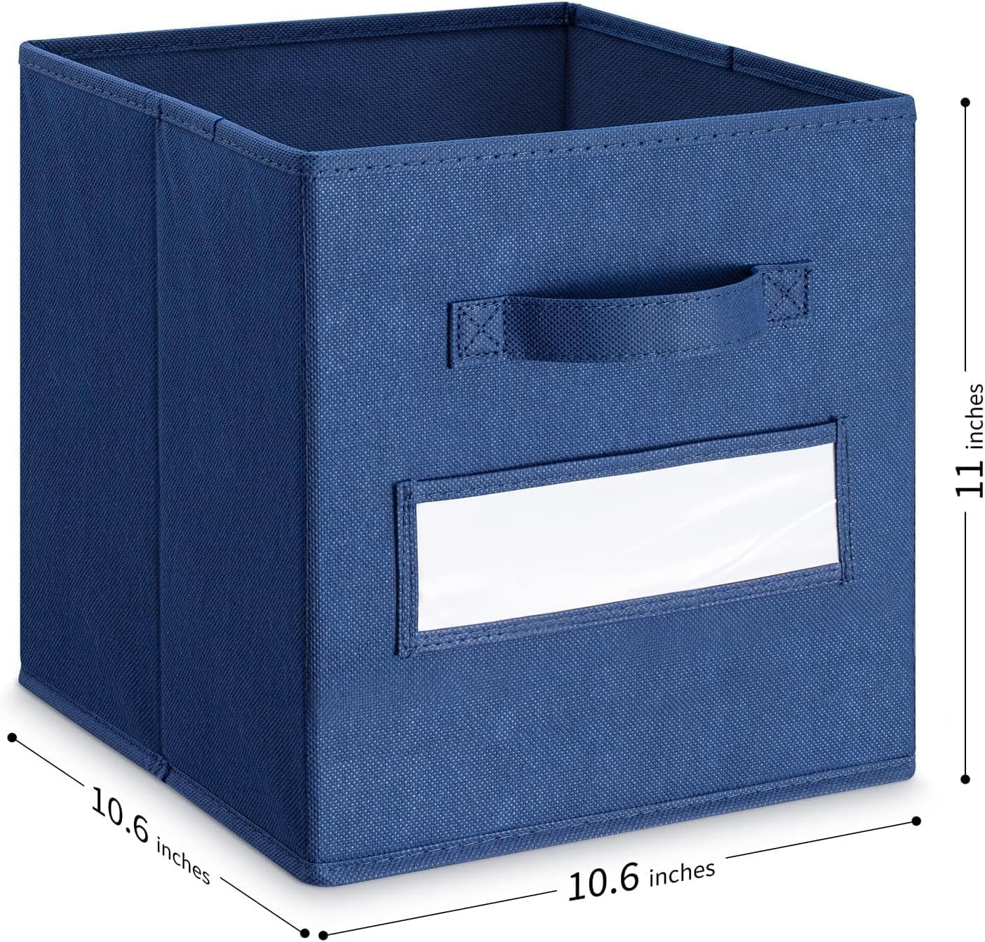 Cubos almacenamiento tela set 8 11" con etiquetas plegables