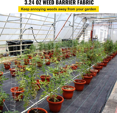 Tela geotextil 3x300ft para control de malezas jardinería