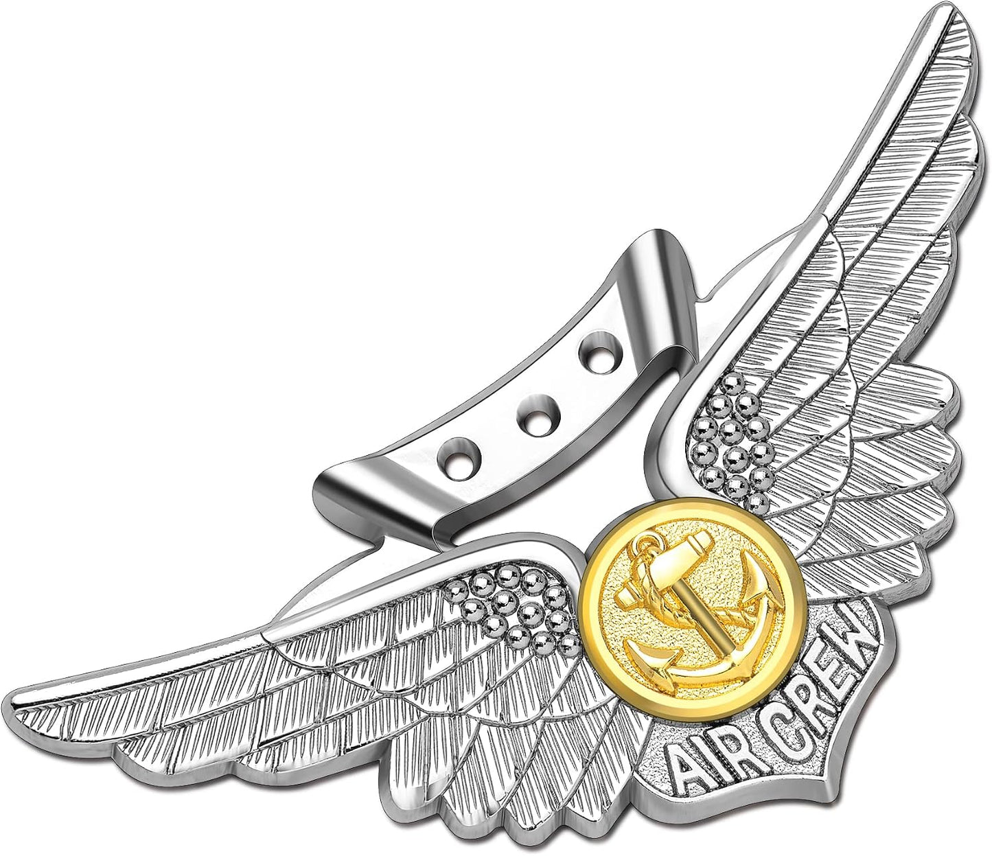 Emblema metal auto tripulación combate Marina
