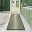 Alfombra baño antiderrap 22x60pulg chenilla verde