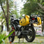 Bolsa lateral motocicleta 50L tipo maleta sillín amarillo