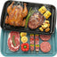Bandeja parrilla 2 pzas plástico apilable para barbacoa