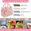 Bolsa almuerzo aislada reutiliz. portátil rosa fresa
