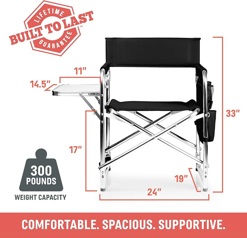 Silla deporte plegable talla única color rojo