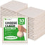 30 Paños Queso Reutilizables 20x20pulg Algodón Orgánico