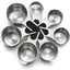 Vasos medidores acero inox 7 pzas negro