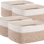 4 Cestas Almacenamiento Decorativas 13.8"