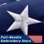 Bandera EE.UU. poliéster 3x5ft estrellas bordadas ojales latón