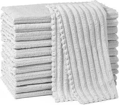Toallas cocina terciopelo coral superabsorbentes 30x30