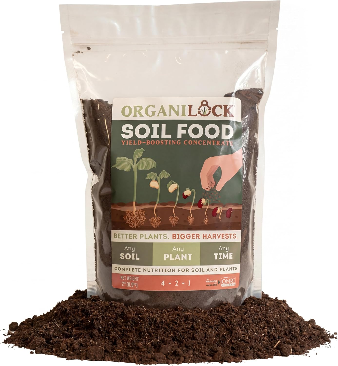 Alimento de suelo orgánico 12lb para plantas saludables