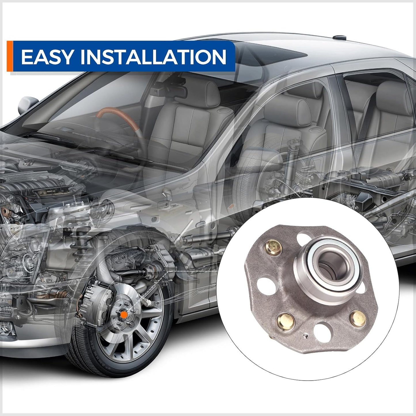 Conjunto rodamiento cubo rueda trasera Honda Accord 98-02