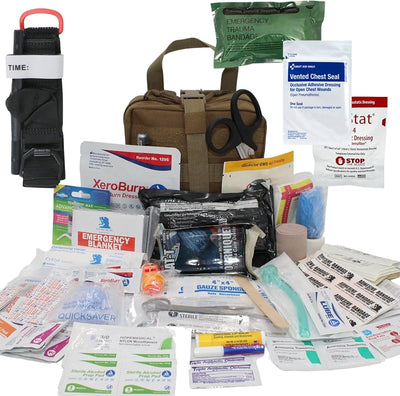 Kit primeros auxilios MOLLE Coyote Tan con soporte