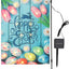Bandera led solar jardín 12x18pulg doble cara primavera