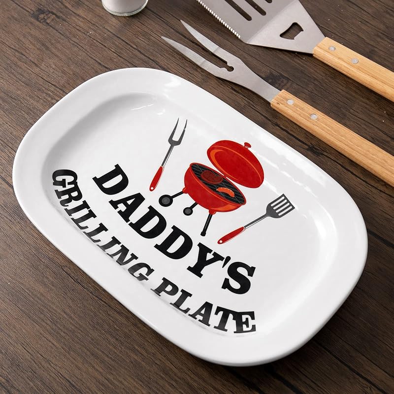 Plato para asar parrilla regalo día del padre