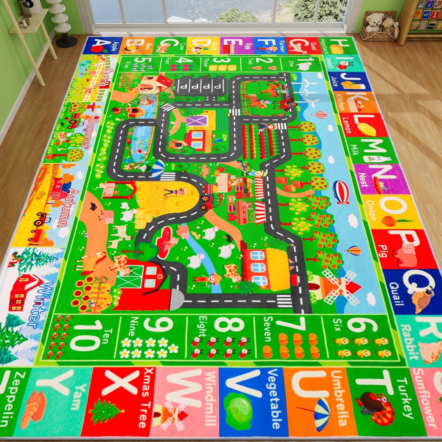 Alfombra infantil para autos juguete 78.7x59pulg