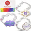 Set 3 Pzas Cortadores Galletas Placa Ann Clark