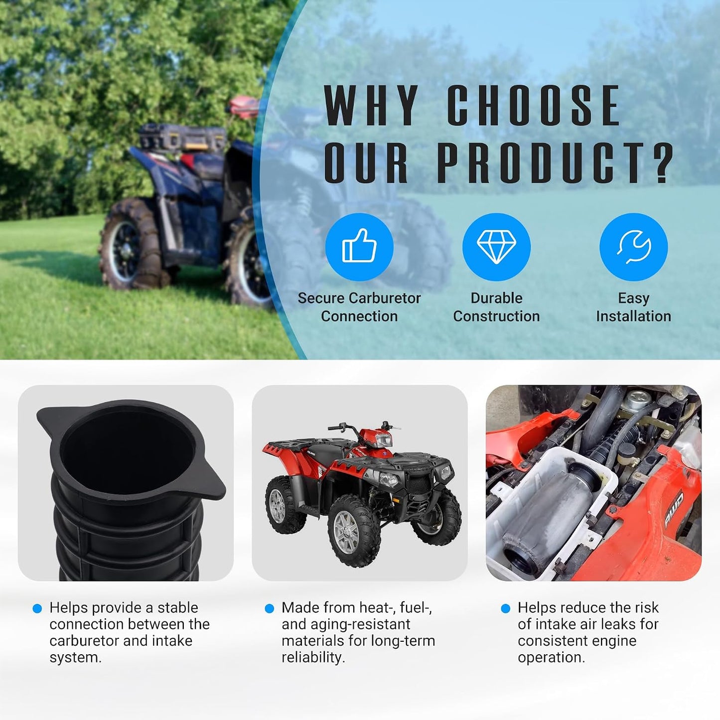 Bota carburador Polaris Sportsman 400 450 Hawkeye