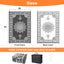 Alfombra exterior 5x8ft paja plástica impermeable reversible