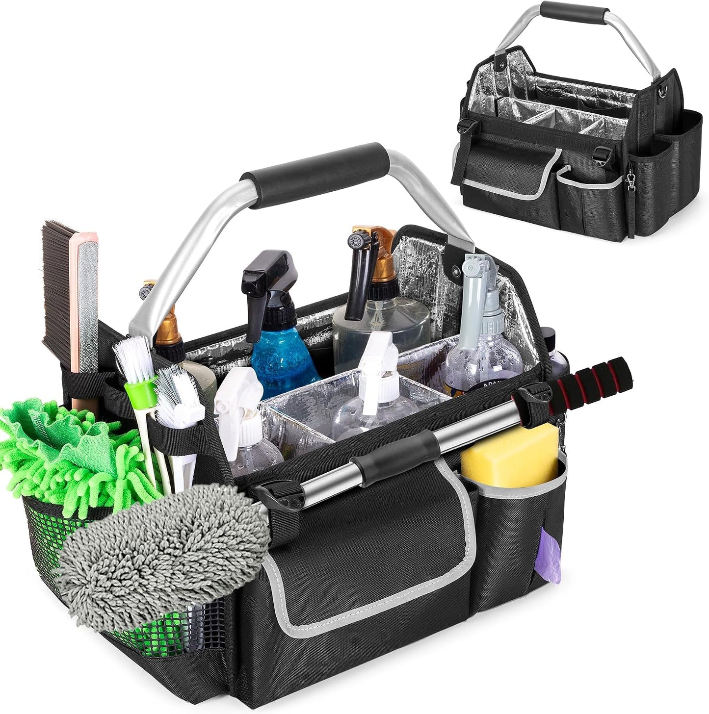 Bolsa plegable para detallado auto con asa y correa