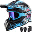 Casco Dirt Bike para adultos con visera solar y guantes