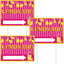 3 Letreros Limonada 12x16" Plástico Corrugado Estilo Rosa