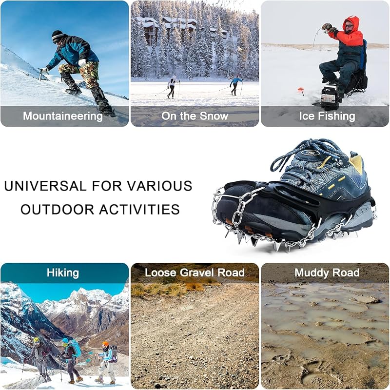 Crampon acero inox anti resbalon caminata alpinismo