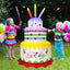 Decoración inflable 6ft para cumpleaños con luces LED