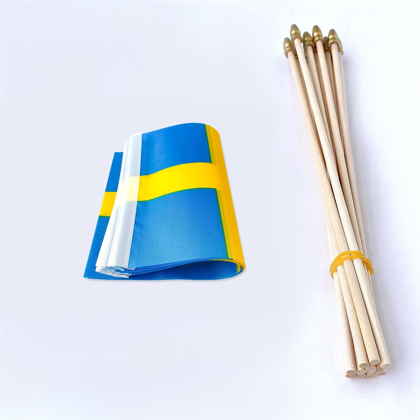 Banderas mano suecas 5x8" pack 12