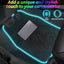 Alfombrillas coche con luz LED app control negras