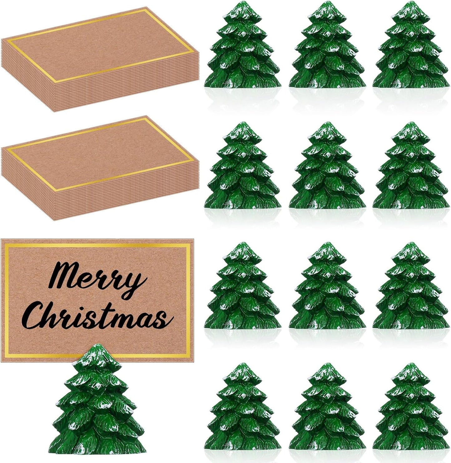 12 Pzas Soportes Tarjetas Lugar Árbol Navidad Bodas