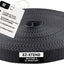 Correa poliéster 1" resistente 4500lb negro