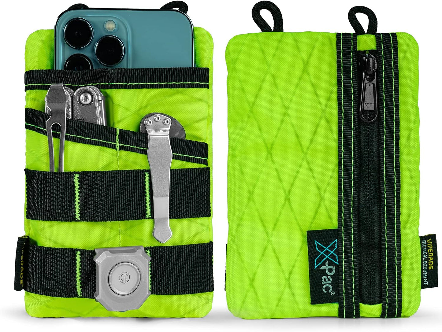 Bolsa herramientas con 4 bolsillos nylon cinturón EDC