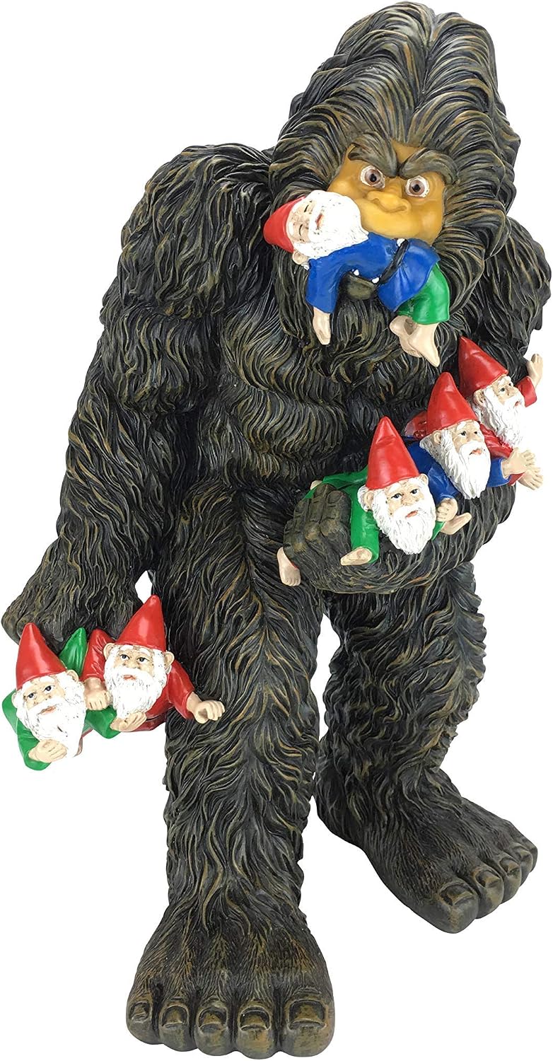 Figura gnomo grande 13pulg y accesorio jardín hadas