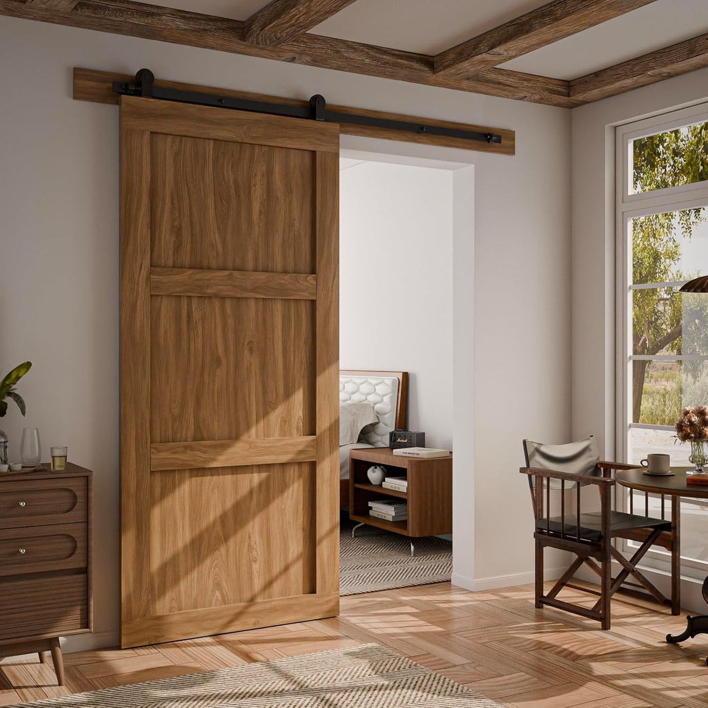 Kit herrajes puerta corrediza granero 6ft estilo T 36pulg