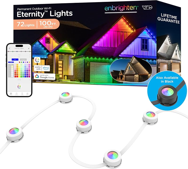 Luces acento RGBWIC IP67 30.5m exterior Alexa Google Home