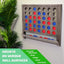 Montado pared 4en1 con monedas gris