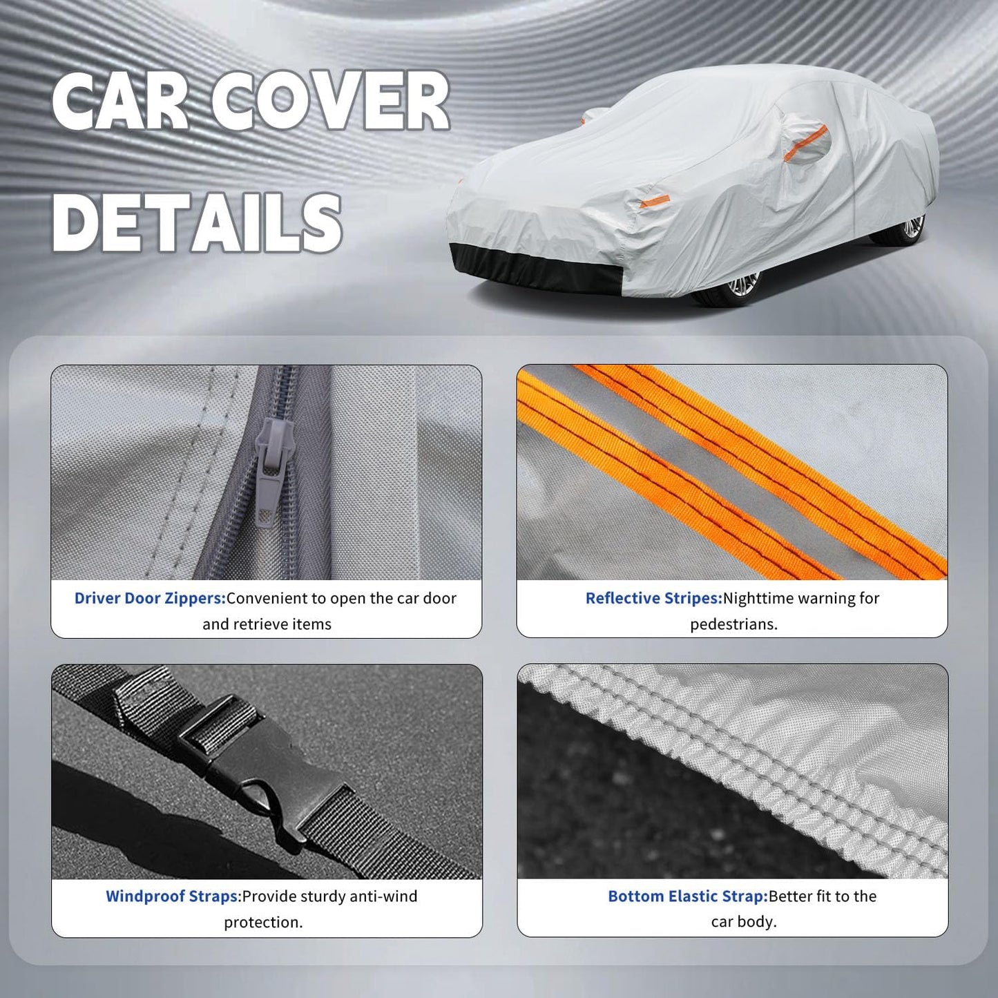 Funda auto 6 capas VW Jetta 05-25 impermeable resistente