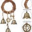 4 Pzas Campanas Bruja Colgante Perilla Puerta 3.1"