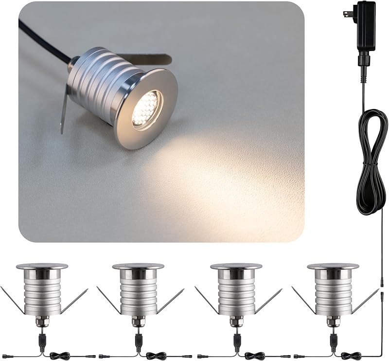 Luz subterránea panal 210 LED 12-24V IP67 acero inox 304