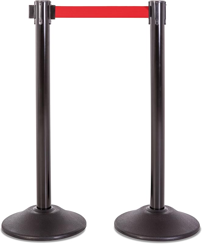 Soporte cordón retráctil 7.5ft 2 Uds Rojo