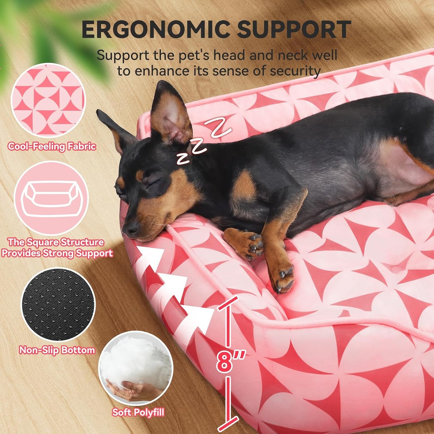 Cama para mascotas suave antiderrap interiores exteriores