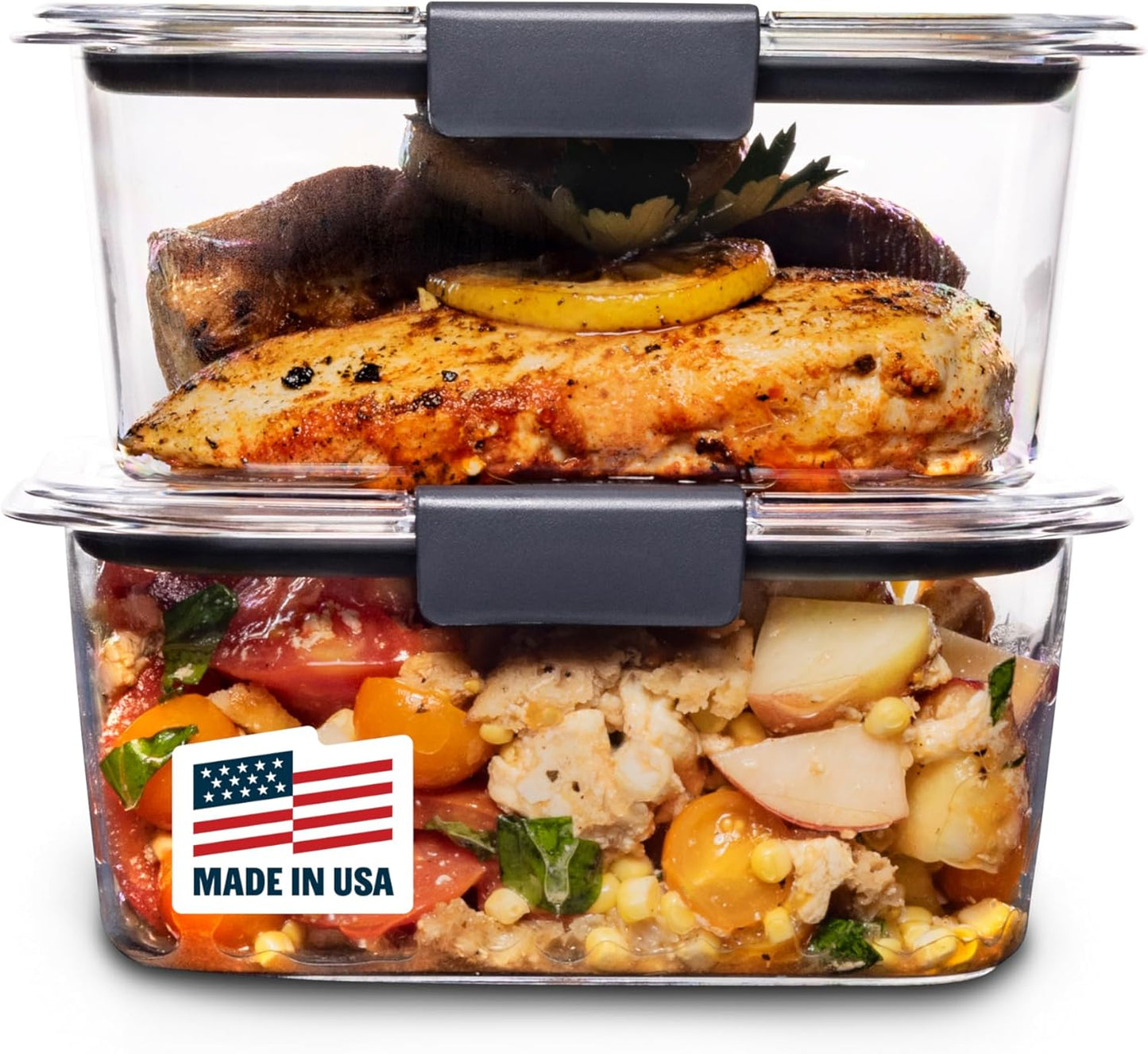 Contenedores alimento sin BPA 4.7tazas herméticos 2 pzas