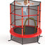 Trampolín 55pulg para niños con red y cremallera